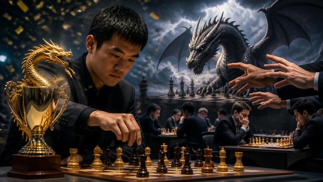 Dragon Chilling wins rapid title, blitz starts, bids stall.