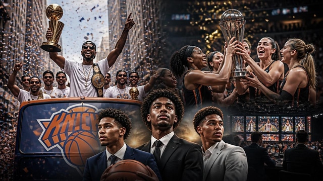 Knicks parade, WNBA Cup snapshot and draft mocks intensify.