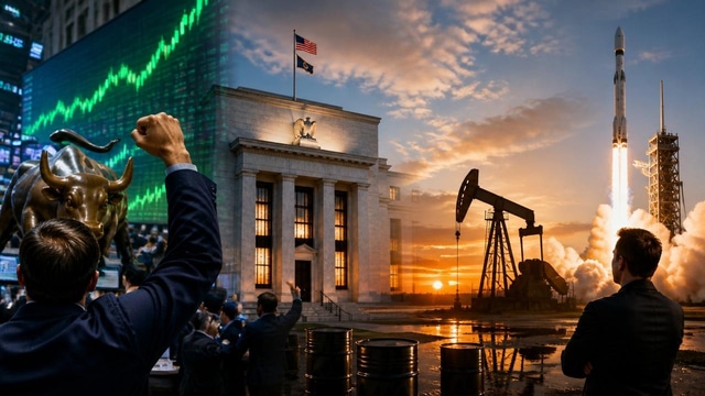 Stocks rebound, Fed holds, oil dips, SpaceX options surge.