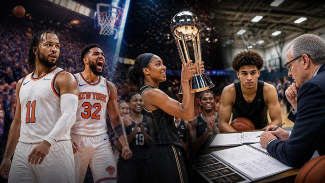Knicks lead 2-0 in game 3, WNBA Cup advances, draft scouting.