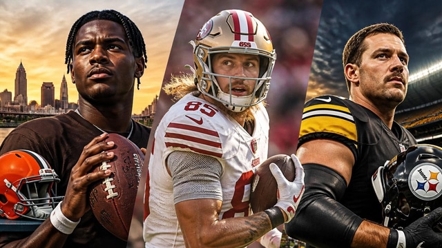 Ward backs Browns, Kittle eyes Week 1, Steelers extend TE.