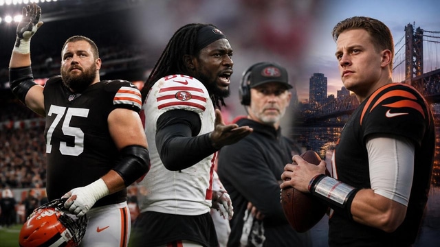 Bitonio retires, Aiyuk slams 49ers, Burrow deal restructured.