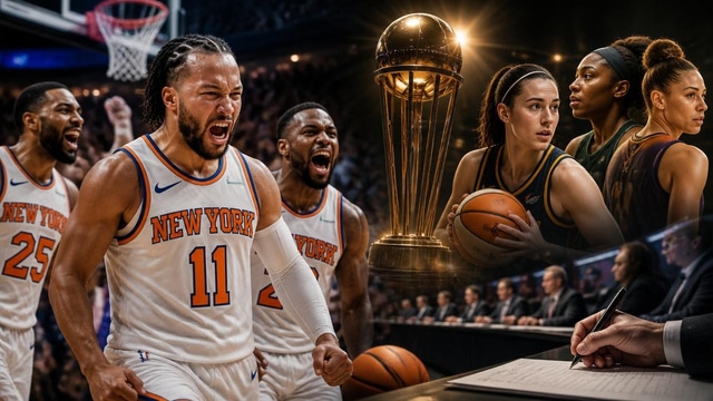 Knicks 3-1 lead, WNBA Cup updates and draft accelerates.