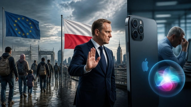 Migration pact applies, Poland rejects it, Apple delays Siri.