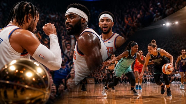 Knicks seek 2-0 lead, Robinson probable, WNBA parity holds.