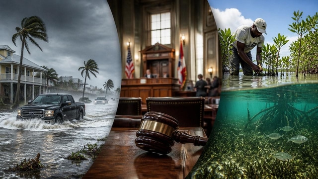 Arthur floods Gulf, SB64 stalls, Kenya advances blue carbon.