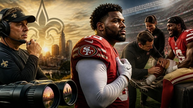 Saints eye 2026, 49ers add Odighizuwa, and injuries stay clean.
