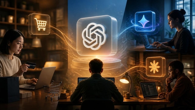 OpenAI launches checkout, Gemini Spark and Claude update.