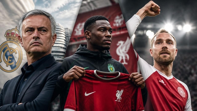 Mourinho at Real, Liverpool for Diomande, Eriksen recovers.