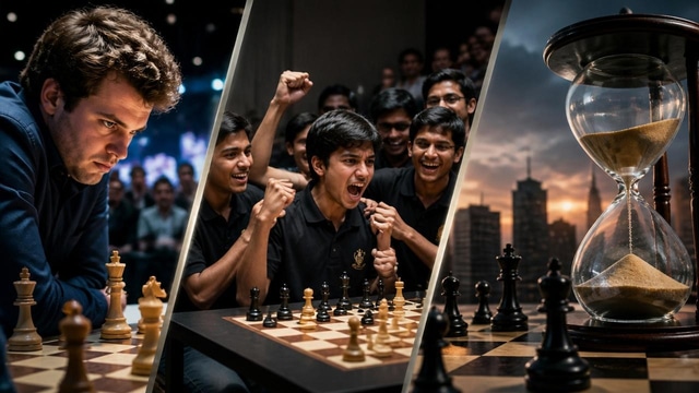 Blitz favorites advance, Chessgurukul upsets, and bids expire.