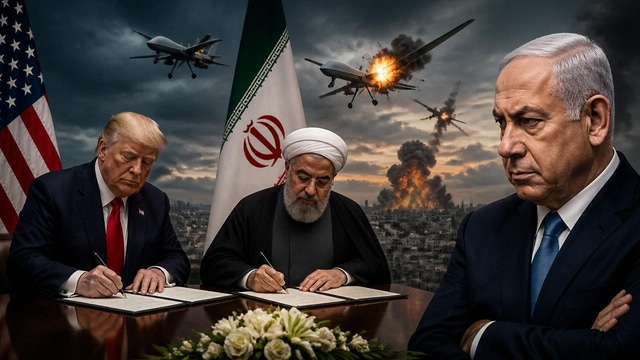 US-Iran Sunday signing, drones downed, and Israel objects.