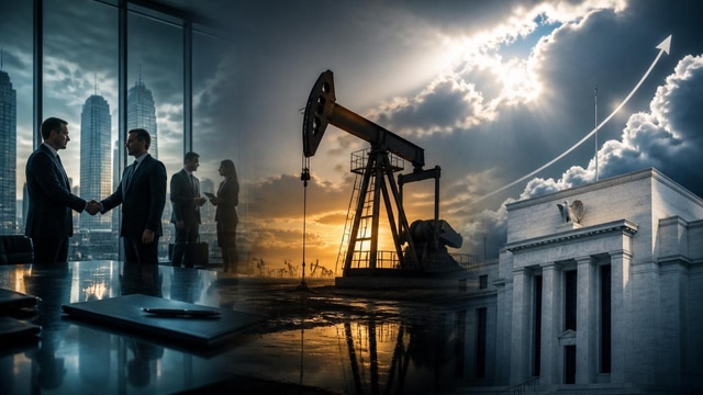Financial services M&A slows, oil falls, Fed forecasts rise.
