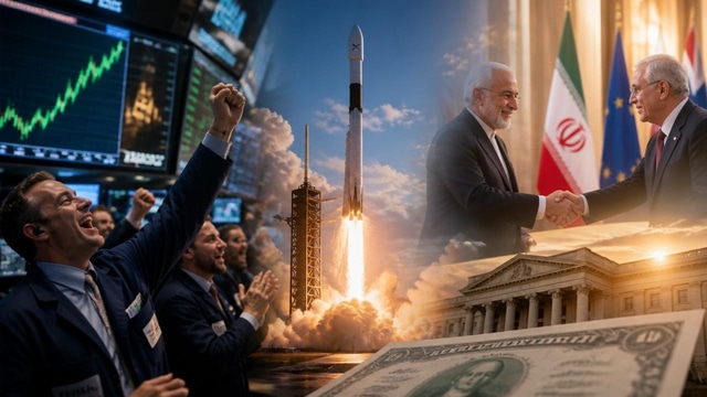 Stocks surge on Iran deal, SpaceX sets $135 IPO, yields ease.