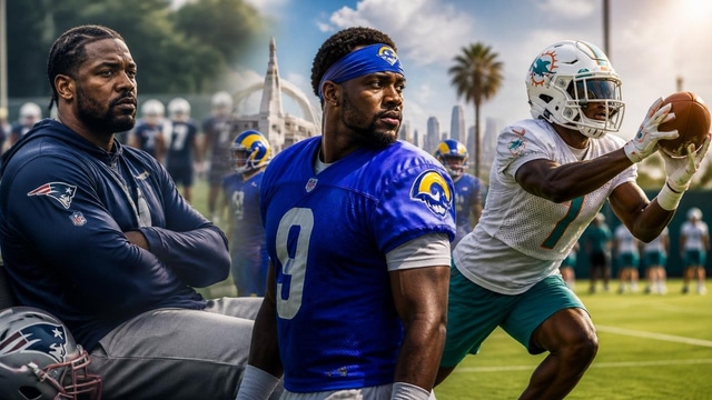 Brissett holdout, Garrett LA debut, and Waddle shines in OTAs.