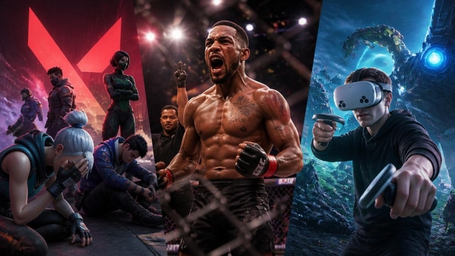 Valorant upsets, UFC 6 praise, and VR showcase highlights.
